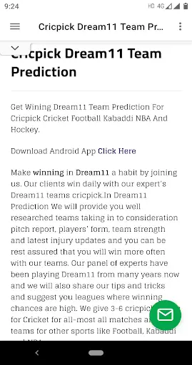 Cricpick Dream Team Prediction Trick screenshot 2