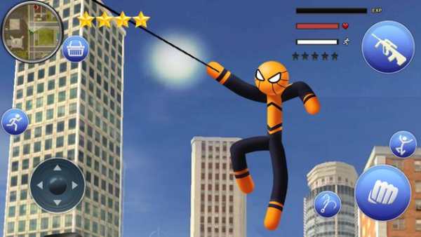 Amazing Spider Stickman Rope: City Gangstar Crime स्क्रीनशॉट 1