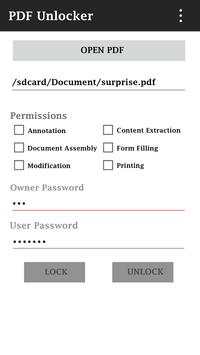 PDF Unlock Password screenshot 1