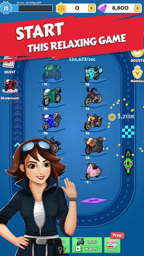 Merge Bike game Idle Tycoon screenshot 2
