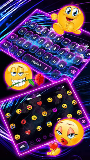 Neon Butterfly Keyboard screenshot 3