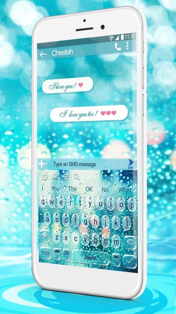 Glass Water Drop Keyboard screenshot 2