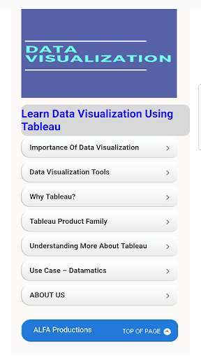 Learn Data Visualization Tutorials скриншот 1