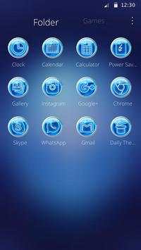 Blue Alien Technology Launcher Theme screenshot 6