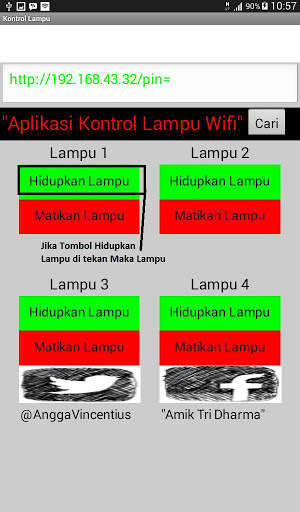APLIKASI SISTEM KONTROL LAMPU MENGGUNAKAN WIFI screenshot 3