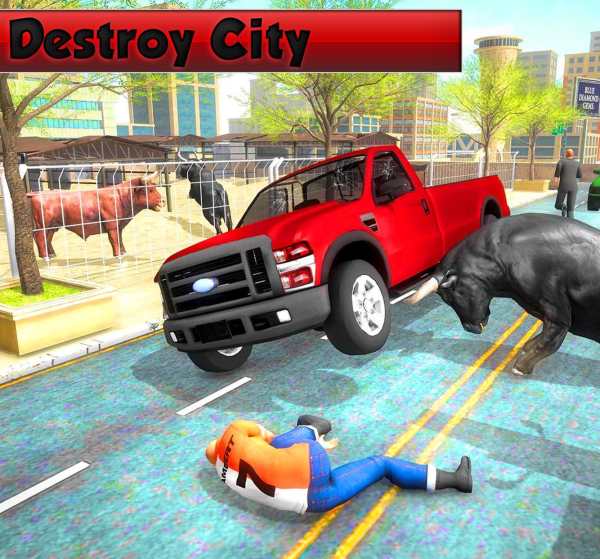 Angry Bull Simulator 2019: Bull Attack Games 3D screenshot 6
