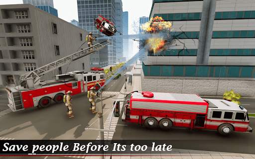 Flying Fire Truck Simulator скриншот 7