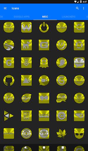 Yellow Icon Pack 13 تصوير الشاشة