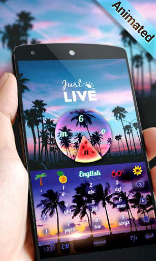 Just Live GO Keyboard Animated Theme screenshot 5