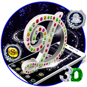 D Alphabet Letter Love 3D Theme 🌹💖 icon