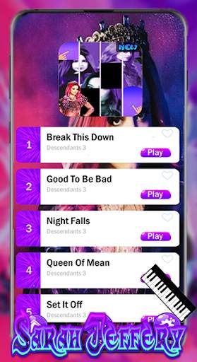 Sarah Jeffery Piano Tiles screenshot 2