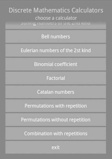 Discrete Mathematic Calculator screenshot 3