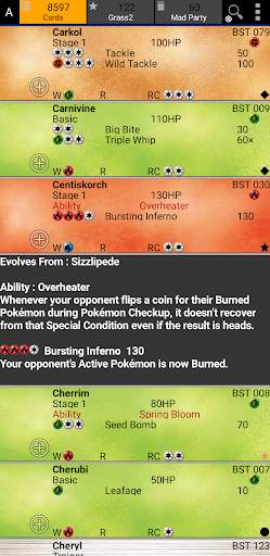 Database for Poke Cards screenshot 2