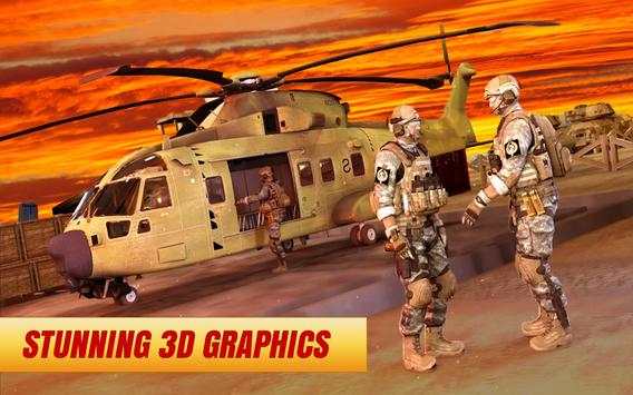 Helicopter Army : Flight Simulator Rescue Game 3D screenshot 3