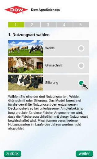 Dow Ampfer-App screenshot 2