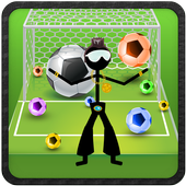 Stickman Football Bubbles icon