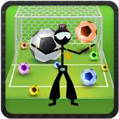 Sepak bola Stickman gelembung