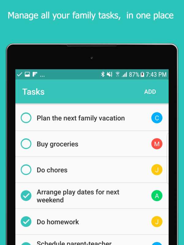 Calroo Family Organizer 7 تصوير الشاشة