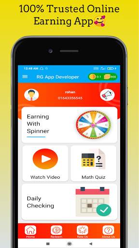 MoneyFly RG - Play Spin Quiz & Earn Money स्क्रीनशॉट 1