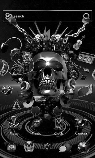 DEATH METAL GO Launcher Theme screenshot 3