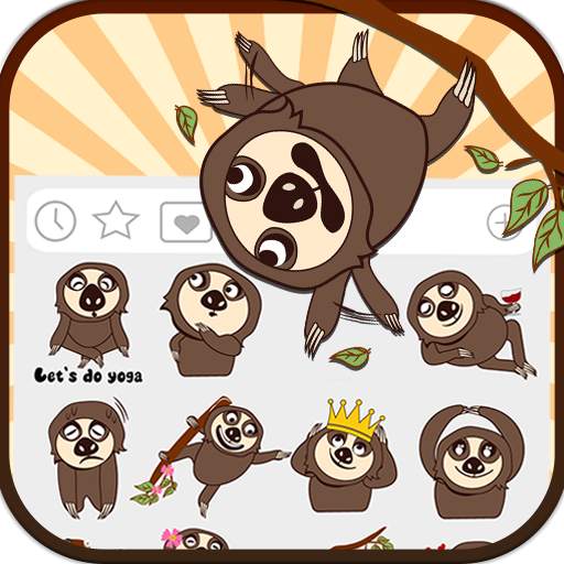Jolly Sloth Life Emoji Stickers 1.0