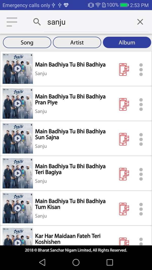 BSNL Tunes screenshot 4