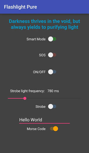 Flashlight Pure screenshot 2