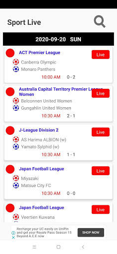 Sport Live TV screenshot 1