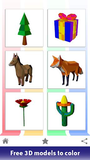 Poly Art 3D - Color by Number, 3D Coloring Puzzle screenshot 1