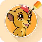 Draw Drawings Jungle Guard for Animal King logo