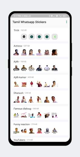 Tamil comedy stickers for chat : Text stickers app screenshot 1