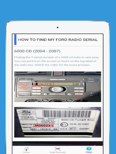 Ford Radio Code screenshot 8