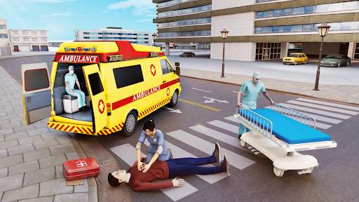 City Ambulance Driving Games screenshot 2