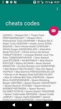 Cheat codes GTA san andreas PC screenshot 1