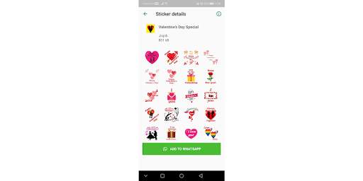Love Stickers for Whatsapp - WAStickerApp Sticker screenshot 2