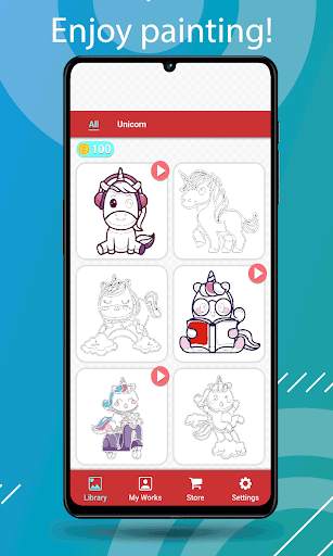 Unicorn Paint by Number screenshot 2