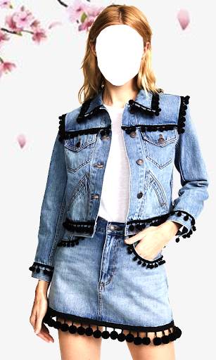 Women Jeans Jacket Photo Montage скриншот 8