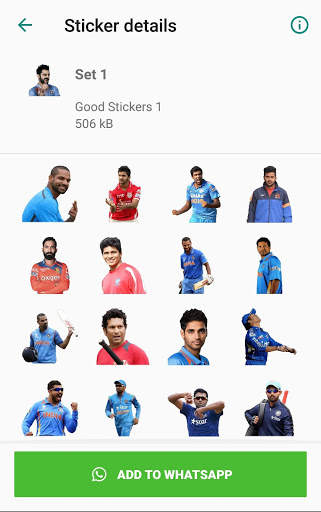 Indian Cricket Stickers for Whatsapp WAStickerApps screenshot 3