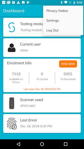 Simprints ID screenshot 1