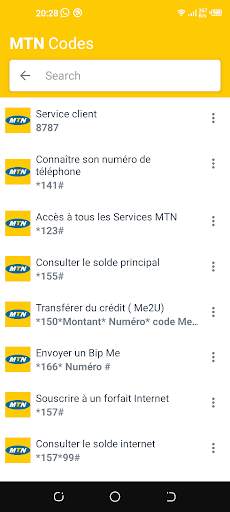 Kamer Mobile Codes screenshot 7