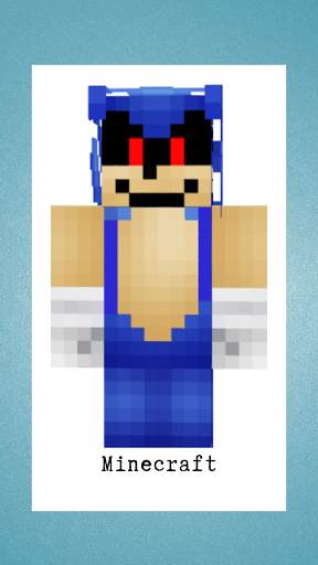 Skin Sonic For Minecraft Pocket Edition screenshot 1