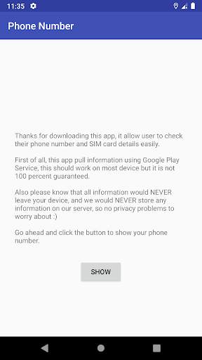 My Phone Number : Find Phone Number Without Call screenshot 1