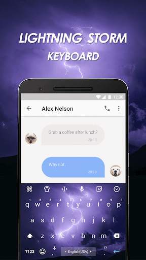 Lightning Storm Keyboard Theme screenshot 2