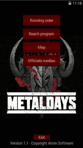 Metaldays 2017 Unofficial app screenshot 1