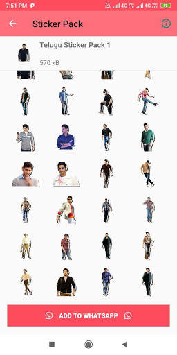 Telugu Sticker for Whatsapp - Telugu WAStickerApps screenshot 3
