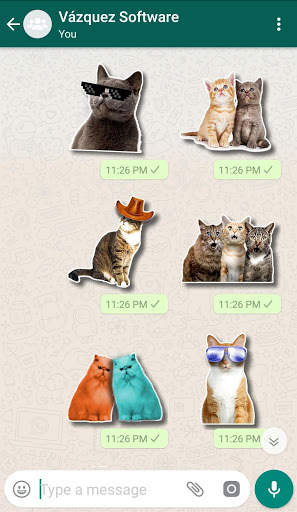 WAStickerApps Cats screenshot 7