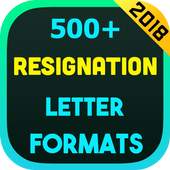Resignation Letter Formats 2018 1.0