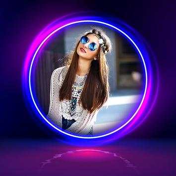 Neon Round Photo Frames screenshot 5