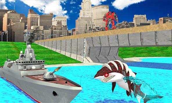 Transformation Robot Shark Game:Shark Simulator screenshot 3