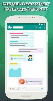 Multi accounts for whatsapp screenshot 2